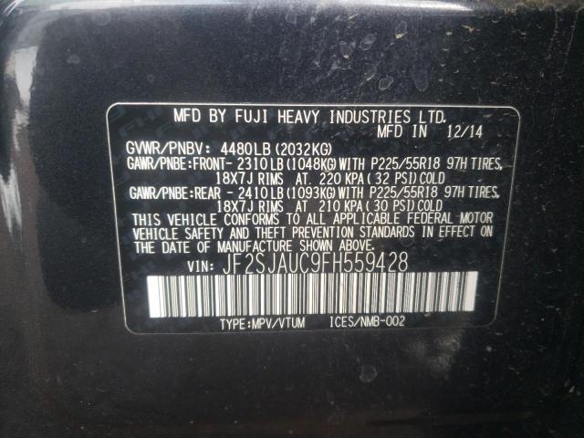 2015 SUBARU FORESTER 2 - JF2SJAUC9FH559428