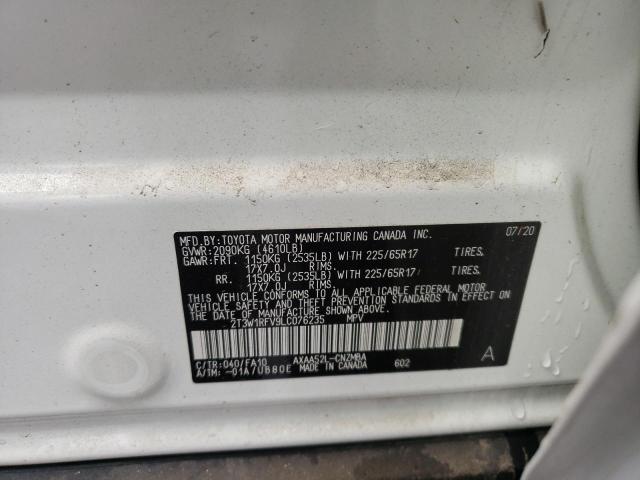 2020 TOYOTA RAV4 XLE - 2T3W1RFV9LC076235