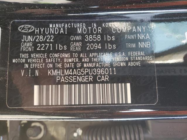KMHLM4AG5PU396011 Hyundai ELANTRA SEL