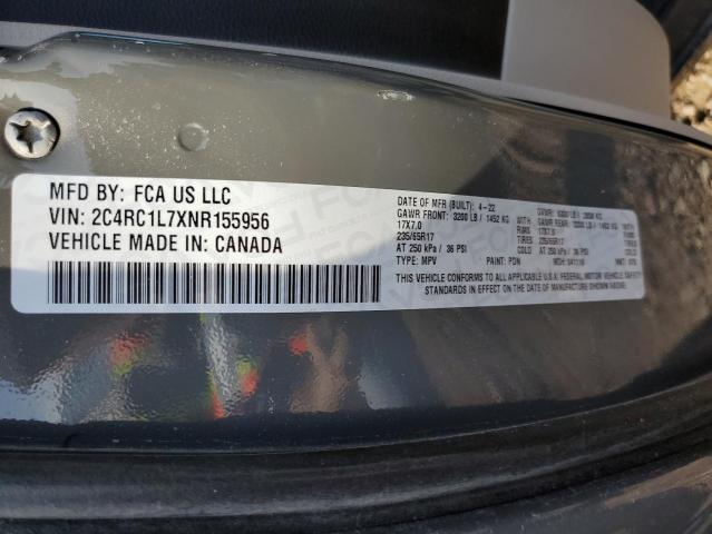 2022 CHRYSLER PACIFICA H - 2C4RC1L7XNR155956