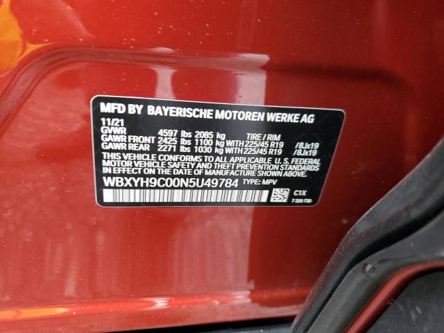 2022 BMW X2 SDRIVE2 WBXYH9C00N5U49784
