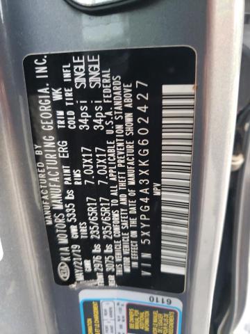 2019 KIA SORENTO L - 5XYPG4A3XKG602427