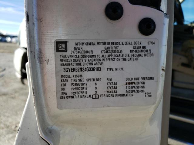 3GYEK62N34G336183 Cadillac ESCALADE EXT
