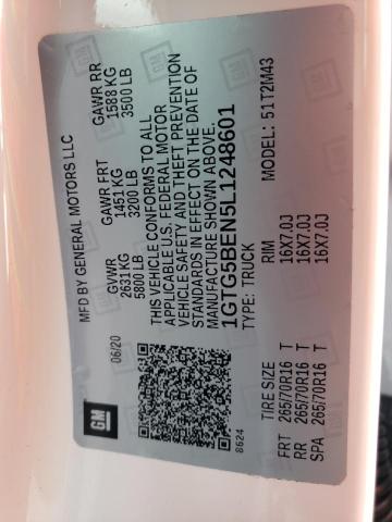2020 GMC CANYON - 1GTG5BEN5L1248601
