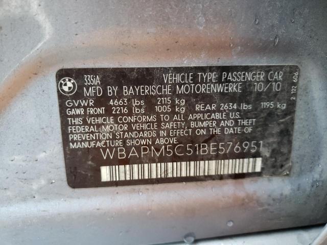 WBAPM5C51BE576951 BMW 335 I