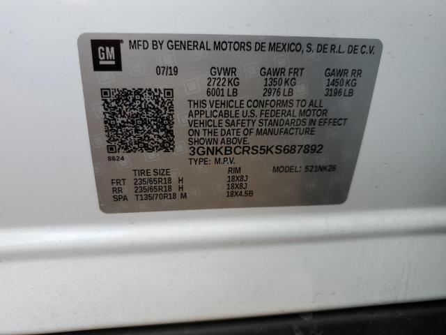2019 CHEVROLET BLAZER 2LT - 3GNKBCRS5KS687892