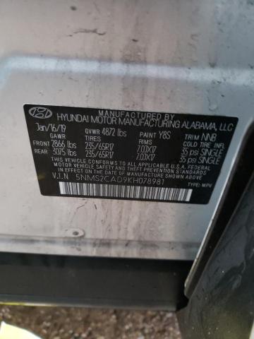 2019 HYUNDAI SANTA FE S - 5NMS2CAD9KH078981
