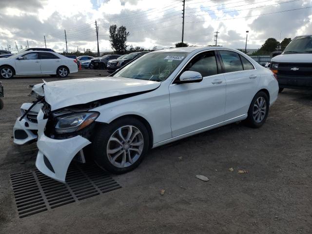 Salvage cars for sale from Copart Miami, FL: 2015 Mercedes-Benz C300