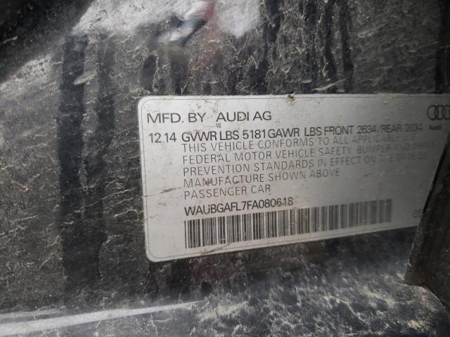 2015 AUDI S4 PREMIUM - WAUBGAFL7FA080618