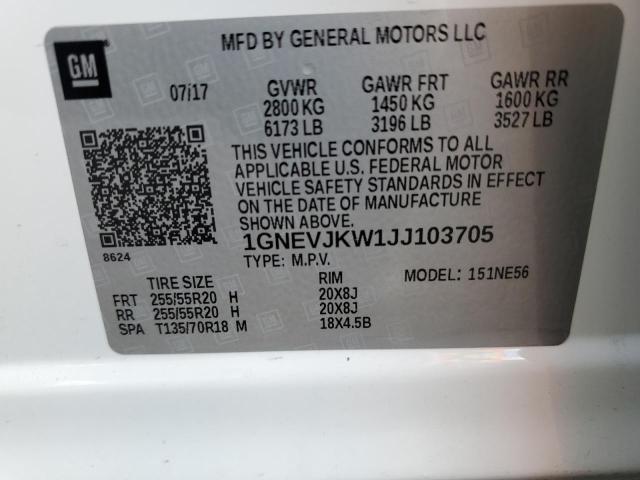 2018 CHEVROLET TRAVERSE P - 1GNEVJKW1JJ103705