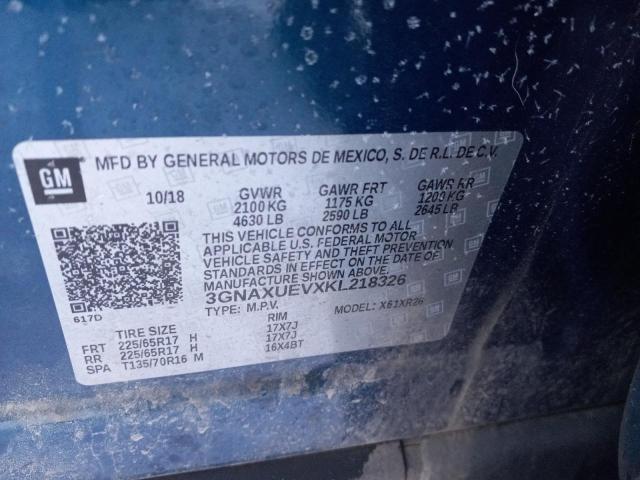 2019 CHEVROLET EQUINOX LT - 3GNAXUEVXKL218326