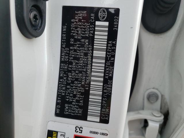 2020 TOYOTA CAMRY XSE - 4T1K61AK5LU375517