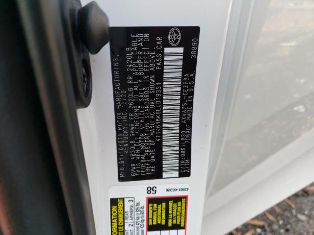 2020 TOYOTA CAMRY XSE - 4T1K61BK6LU019351
