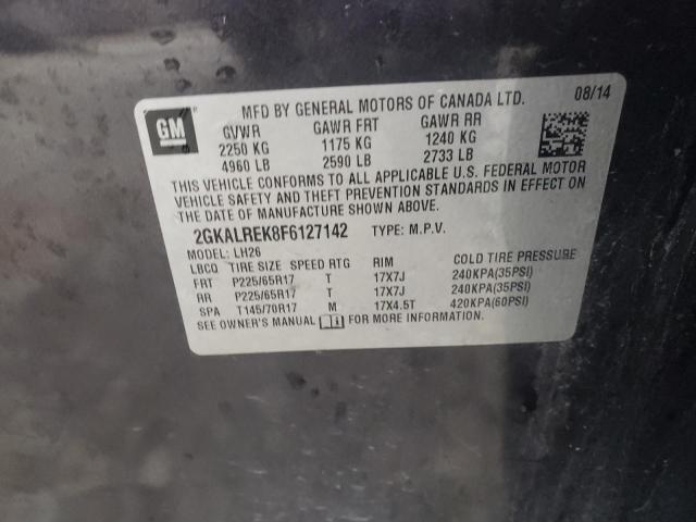 2GKALREK8F6127142 GMC Terrain Sle