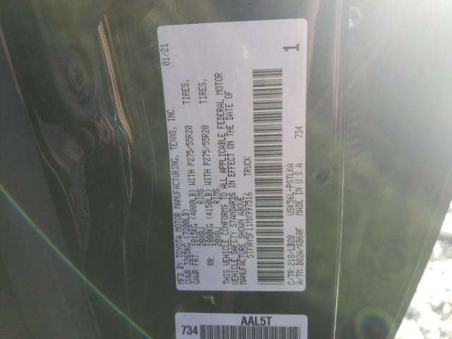 2021 TOYOTA TUNDRA CRE - 5TFHY5F11MX997516