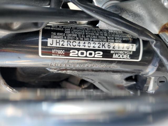 2002 HONDA VT750 DC JH2RC44022K621707