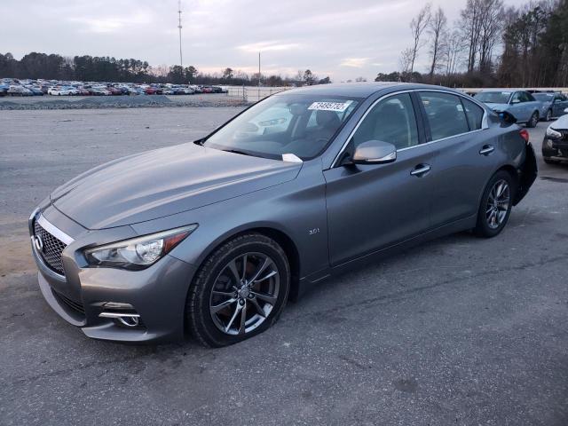 Salvage cars for sale from Copart Dunn, NC: 2017 Infiniti Q50 Premium