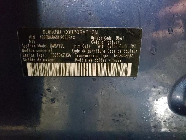 2020 SUBARU LEGACY 4S3BWAB65L3020343