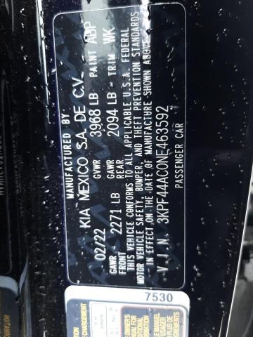 3KPF44AC0NE463592 KIA FORTE GT