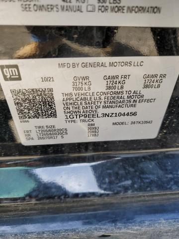 2022 GMC SIERRA LIM - 1GTP9EEL3NZ104456