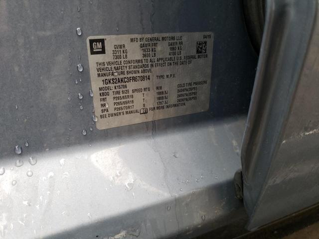 2015 GMC YUKON SLE - 1GKS2AKC3FR670814