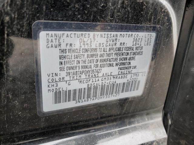 3N1AB7AP0HY357427 Nissan SENTRA S