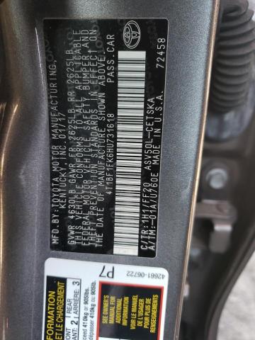 2017 TOYOTA CAMRY LE/X 4T1BF1FK6HU731618