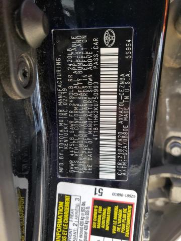 2019 TOYOTA CAMRY L/LE - 4T1B11HK2KU750993