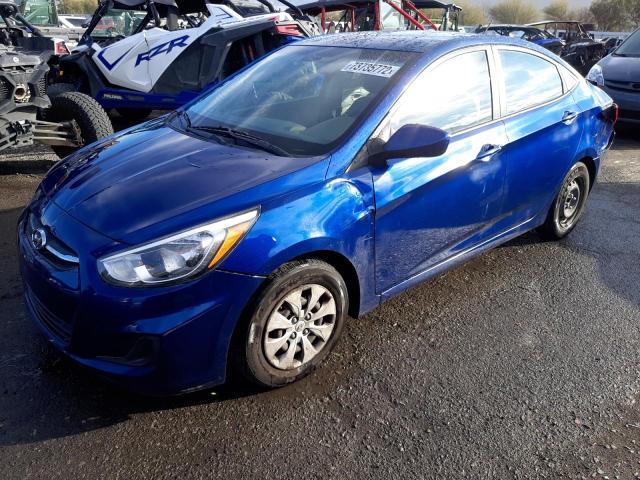 Salvage cars for sale at Las Vegas, NV auction: 2015 Hyundai Accent GLS