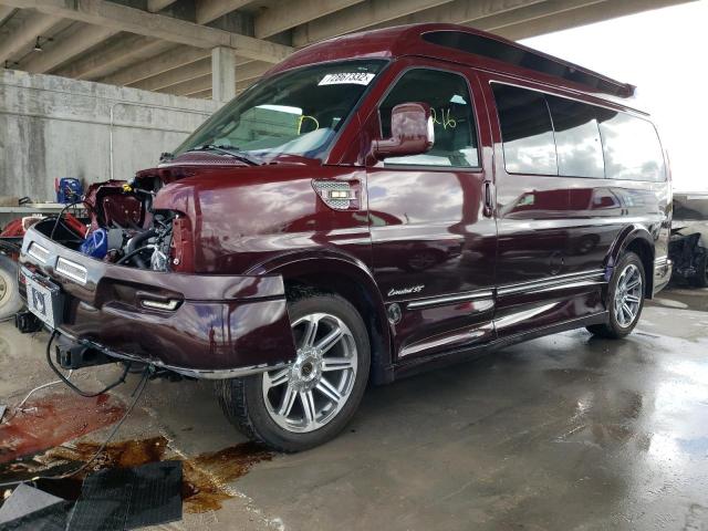 Chevrolet salvage cars for sale: 2017 Chevrolet Express G2
