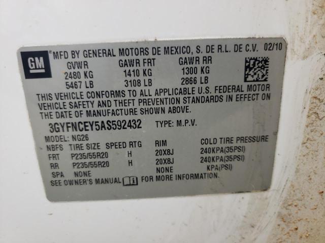3GYFNCEY5AS592432 Cadillac SRX