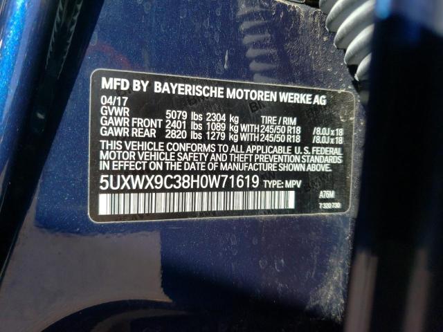 5UXWX9C38H0W71619 BMW X3 Xdrive28i