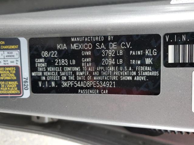 3KPF54AD8PE534921 KIA Forte Gt Line