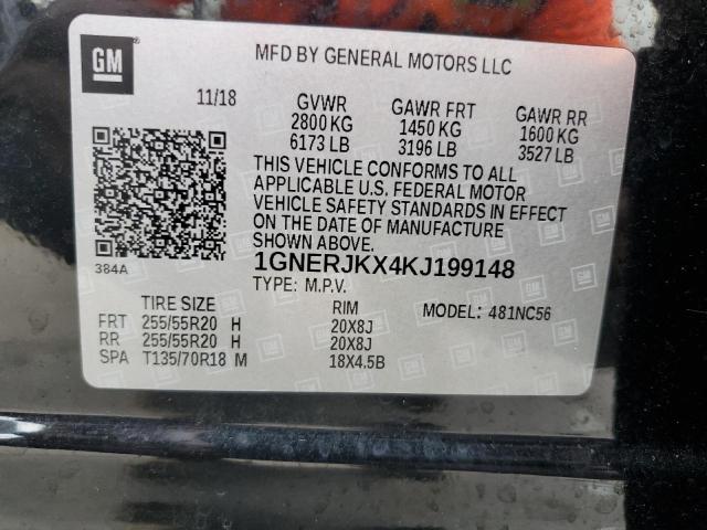 2019 CHEVROLET TRAVERSE R 1GNERJKX4KJ199148