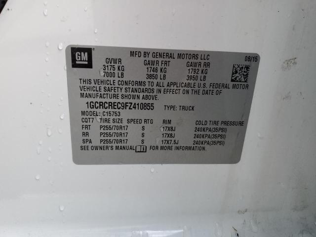 2015 CHEVROLET SILVRK1500 1GCRCREC9FZ410855