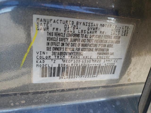 3N1AB8DV7MY235562 Nissan SENTRA SR