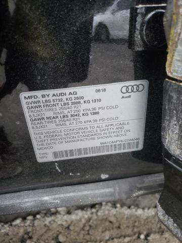 2018 AUDI SQ5 PRESTI WA1C4AFY6J2204046