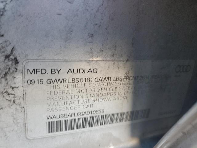 2016 AUDI S4 PREMIUM - WAUBGAFL6GA010836