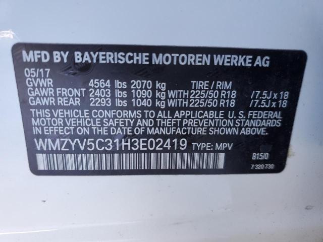WMZYV5C31H3E02419 Mini Cooper