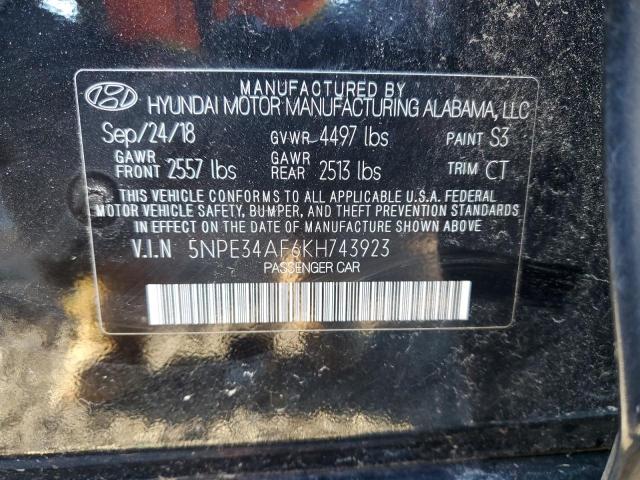 5NPE34AF6KH743923 | 2017 HYUNDAI SONATA SPO