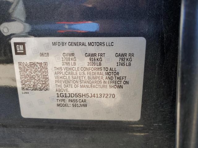2018 CHEVROLET SONIC LT - 1G1JD5SH5J4137270