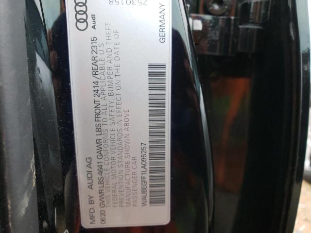 2020 AUDI A3 S-LINE WAUBEGFF1LA095257