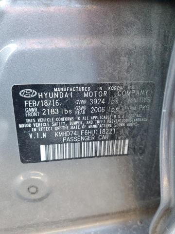 2017 HYUNDAI ELANTRA SE - KMHD74LF6HU118221