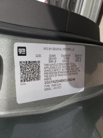 2022 CHEVROLET CORVETTE S - 1G1YA2D46N5108148