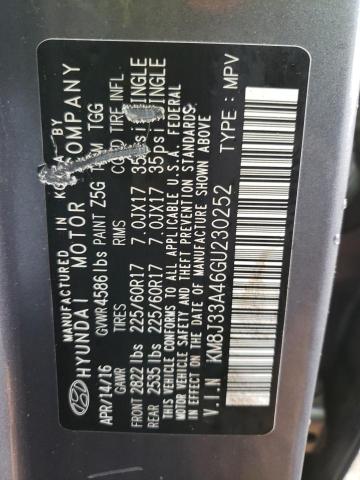 2016 HYUNDAI TUCSON LIM - KM8J33A46GU230252