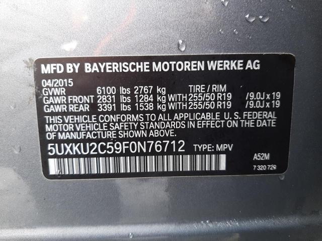 5UXKU2C59F0N76712 2015 BMW X6, photo no. 13