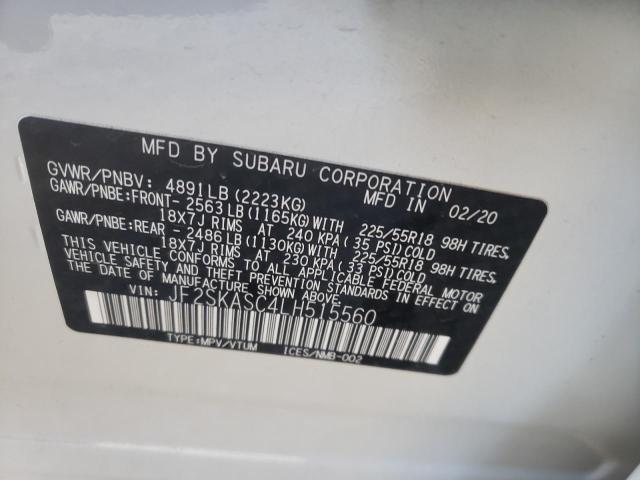 JF2SKASC4LH515560 Subaru Forester Limited