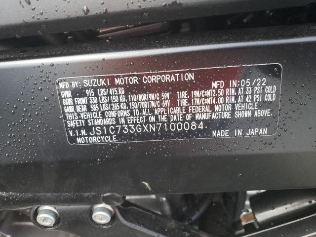 2022 SUZUKI DL650 - JS1C733GXN7100084