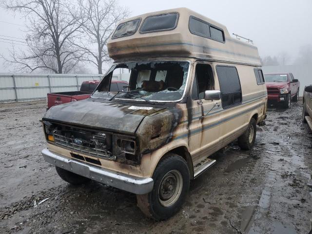 Salvage cars for sale from Copart Lansing, MI: 1987 Ford Econoline S250 Super Duty Van