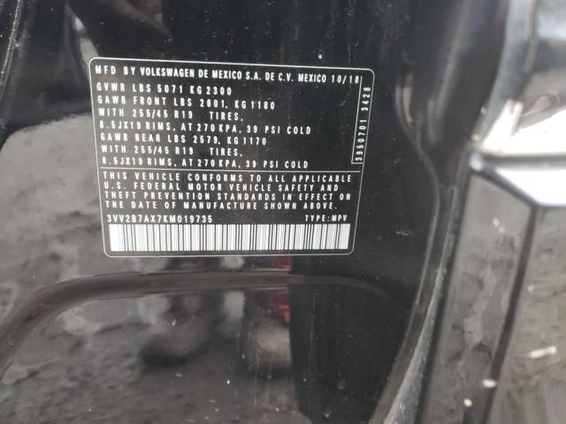 2019 VOLKSWAGEN TIGUAN SE - 3VV2B7AX7KM019735